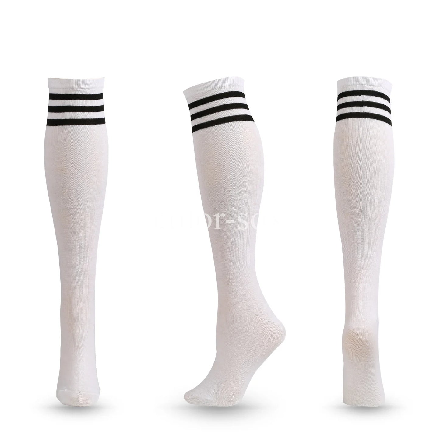 Compression Socks Soccer Socks Non Slip Knee High Striped