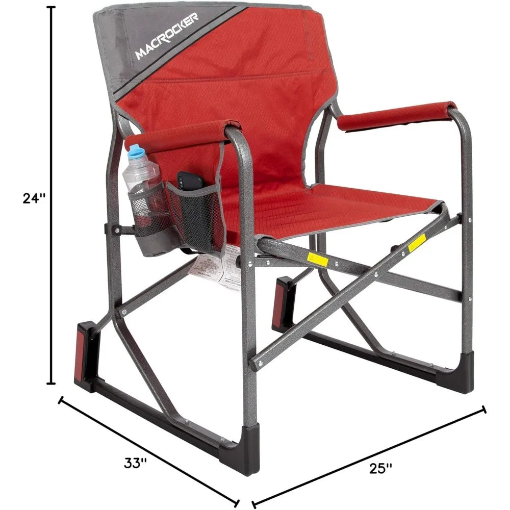 MacSports MacRocker Outdoor Foldable Rocking Chair Portable Collapsible