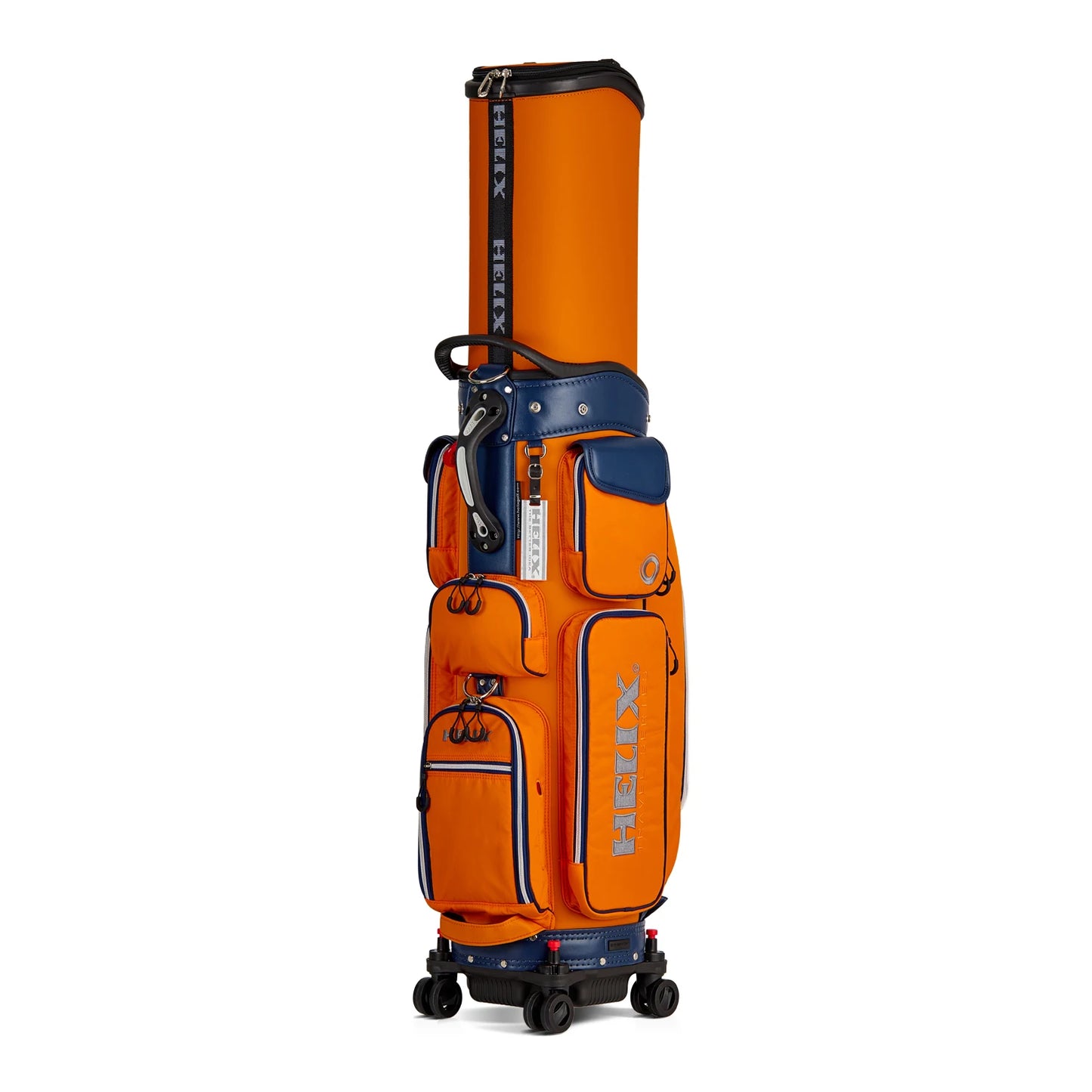 Helix Golf Travel Bag Wheels Lightweight Nylon 6 Way Divider