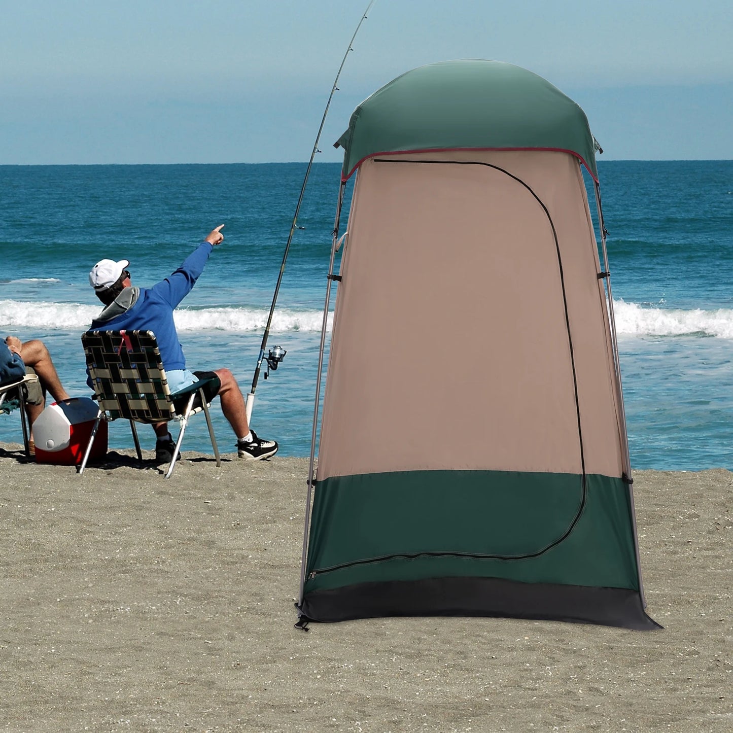 Portable Shower Tent Toilet Tent Outdoor Camping Privacy Shelter For Hiking Picnics Fishing Camping 160x160x240cm