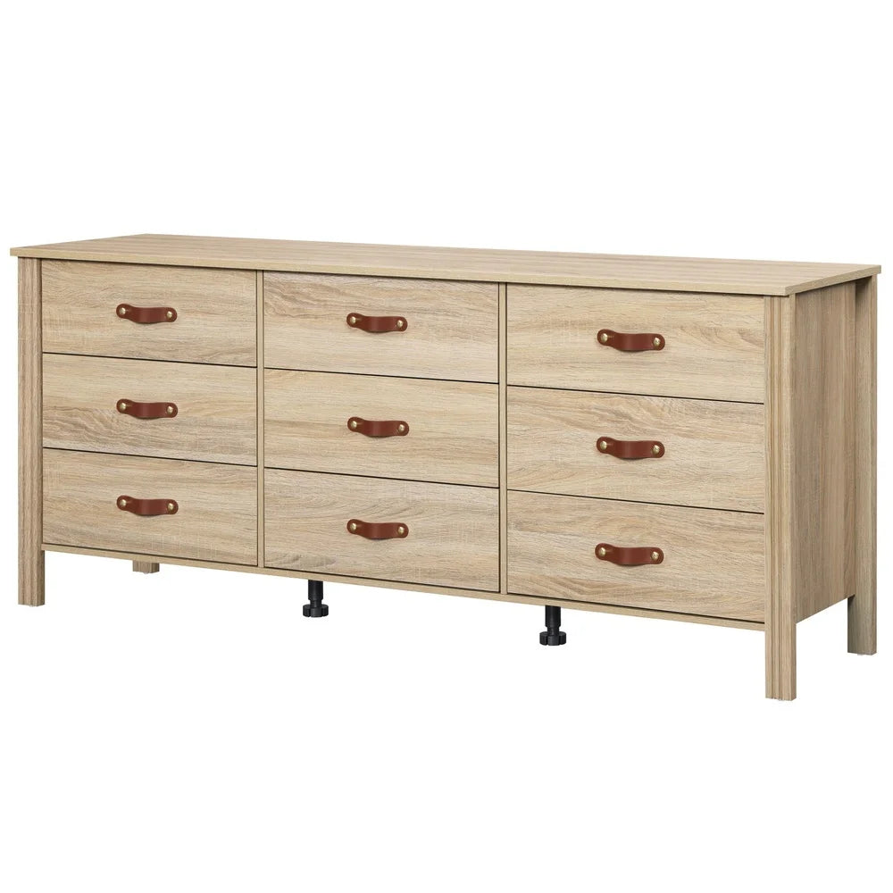 Large Storage 9 Drawer Dresser Multifunctional Organizer