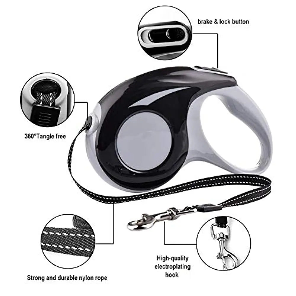 3M 5M Retractable Rope Dog Leash For Small And Medium Dogs