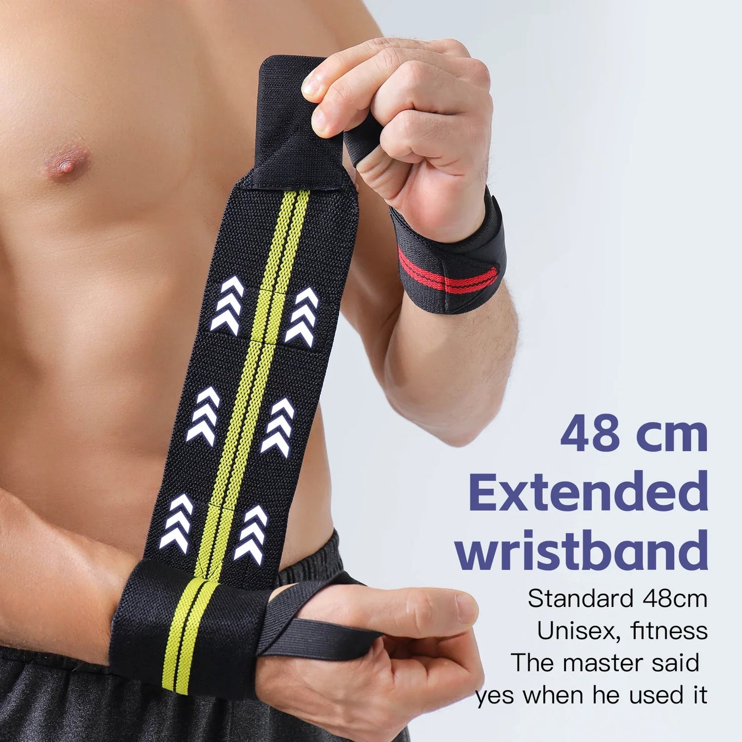 Wrist Support Brace Straps Extra Strength Weight Lifting Wraps For Gym