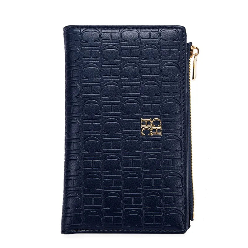 Retro Classic Solid Color Long Wallet With Letter Print