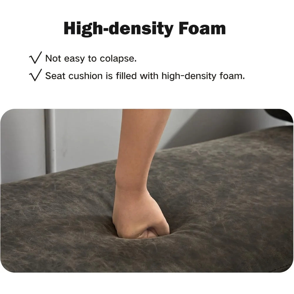 66 Inch King Size Leather Bed Bench Upholstered Stool