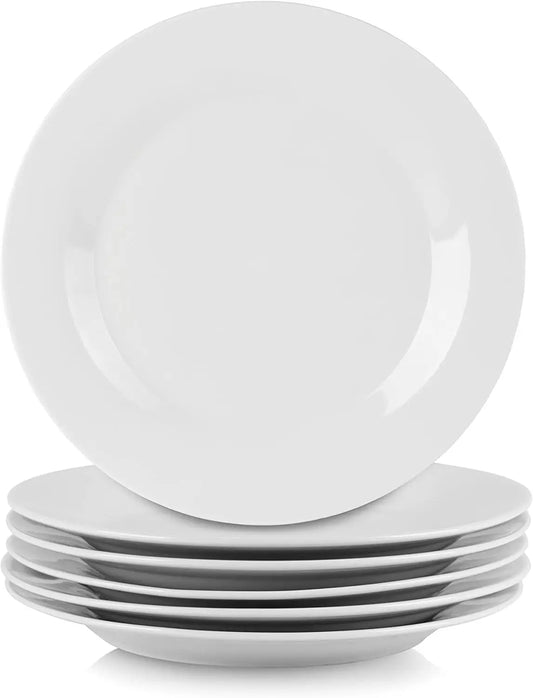 Simply White 7.5" Round Salad Plate, Set of 6