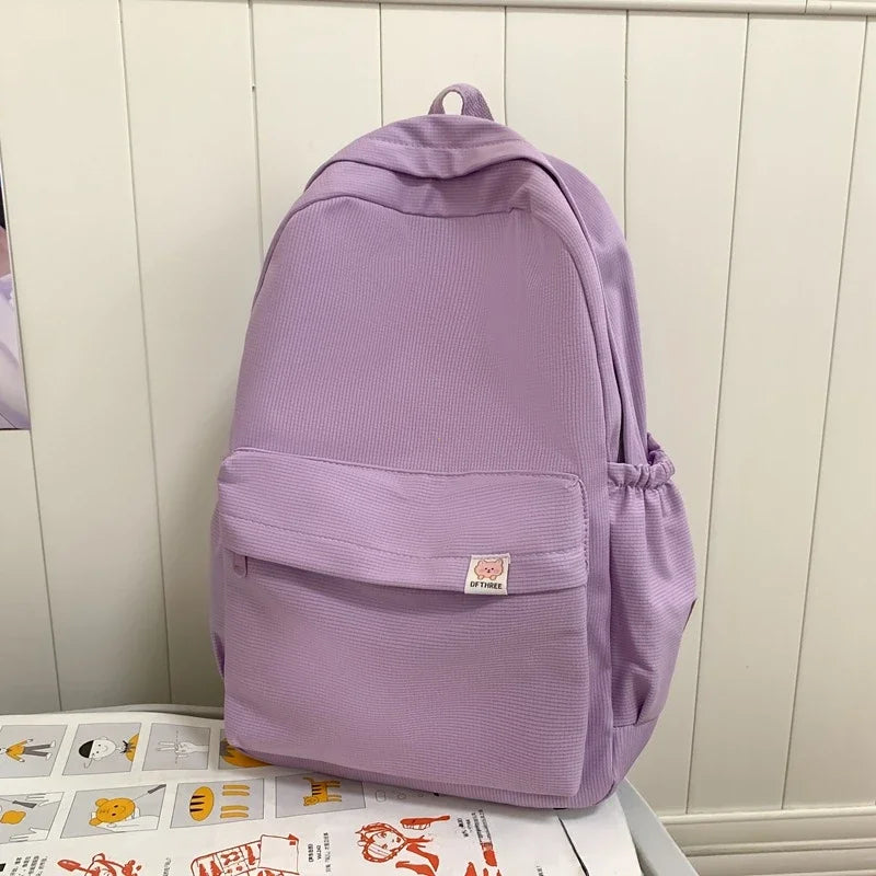 Waterproof Nylon Women Travel Backpacks School Teens