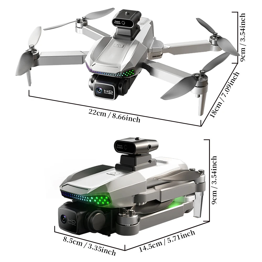 S50 Pro GPS Drone With 2 Batteries, 4.5-Inch Screen Remote, Real-Time HD Camera