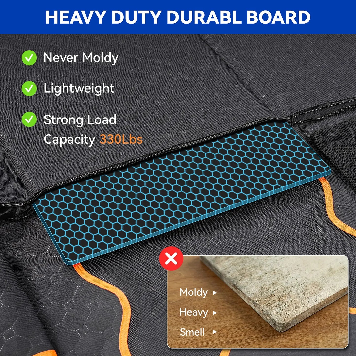 Heavy Duty 6 Layer Dog Car Seat Cover With Expanded Space And Strong Support For Full Size SUVs And Trucks