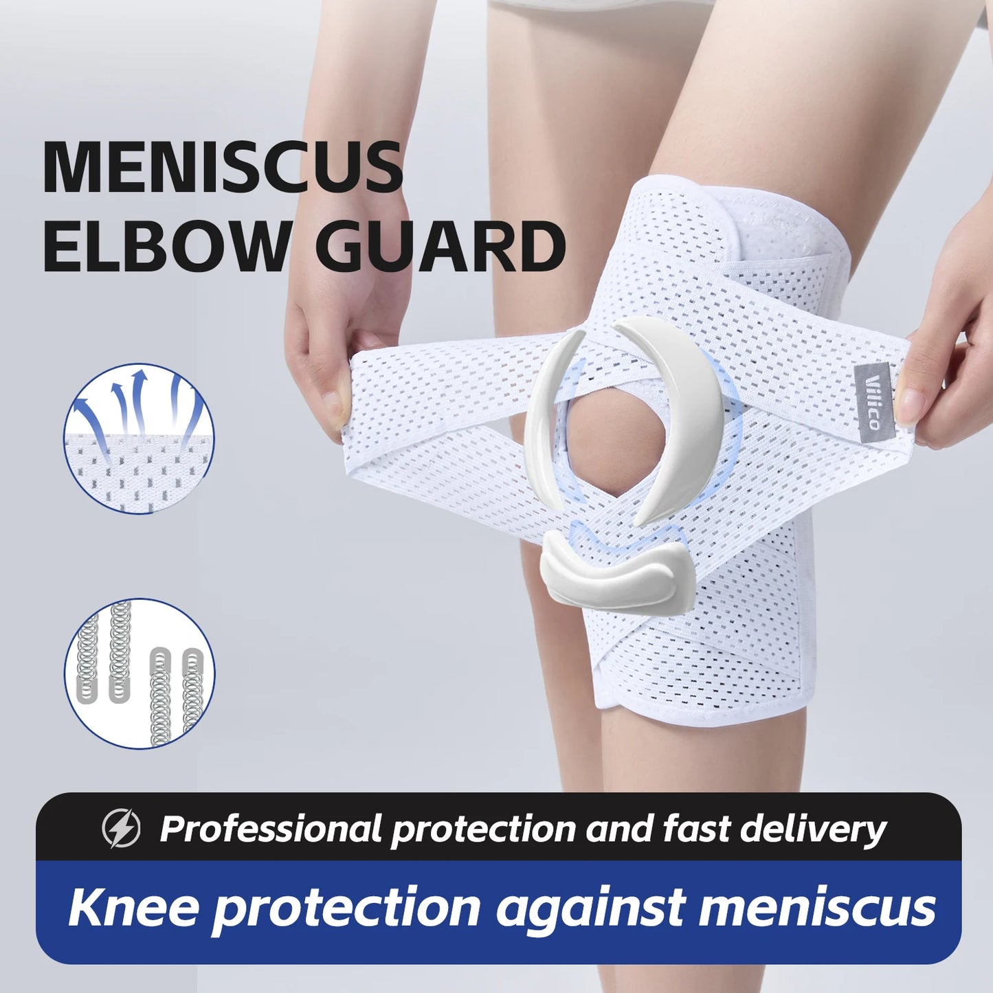 Unisex Elastic Sports Knee Pad Protector For Arthritis