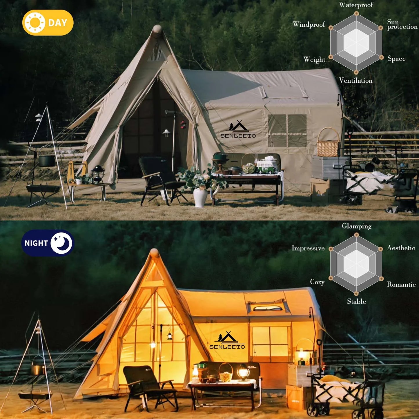 Large Inflatable Tent For 8 To 10 People 135 Sqft Tent