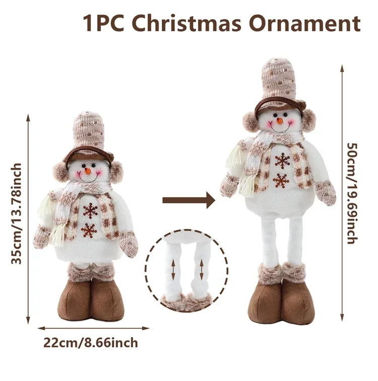 Telescopic Christmas Doll 2025 Home Decor Ornament For Xmas New Year Gift