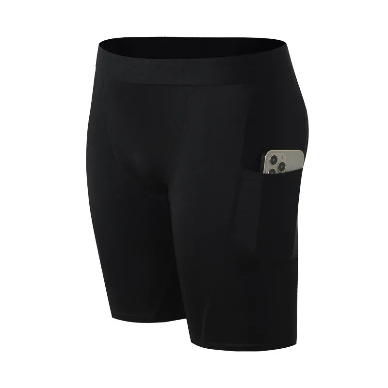 Mens Quick Dry Compression Running Shorts For Gym Fitness Training