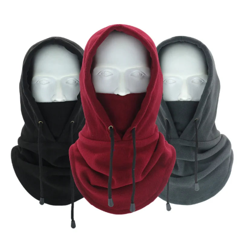 Unisex Winter Balaclava Hat Hooded With Neck Warmer For Hiking