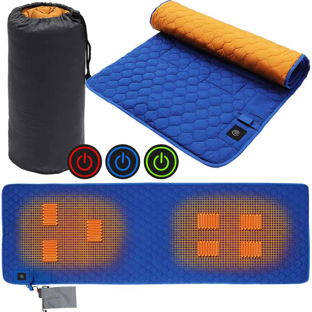 USB Winter Heating Sleeping Mat For Camping Warm Pad