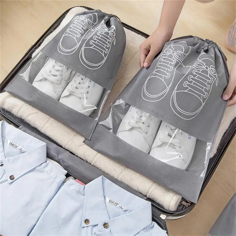 Shoes Storage Bags Non Woven Closet Organizer Travel Bags