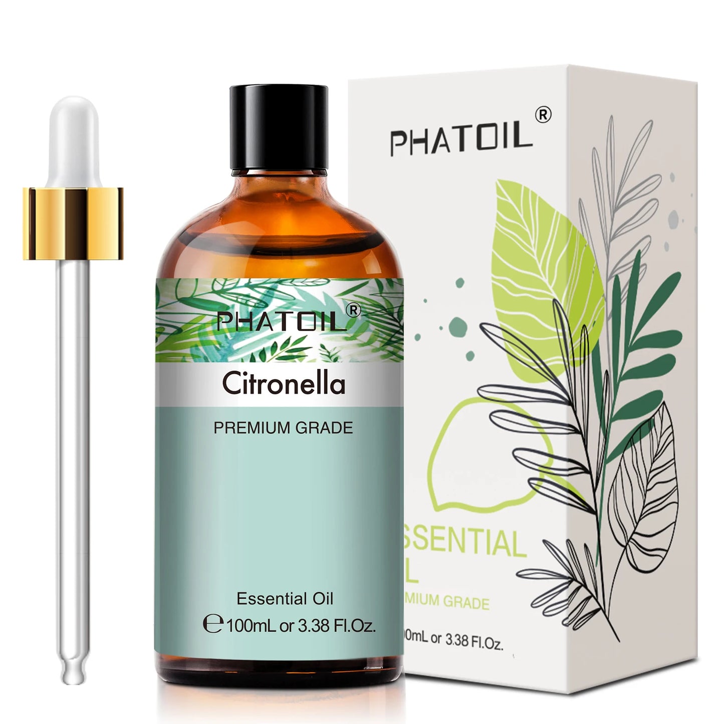 Phatoil 100ml Essential Oil For Diffuser Lavender Jasmine Vanilla Eucalyptus
