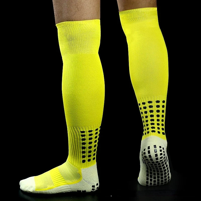 Long Football Socks With Silicone Suction Cup Grip Anti Slip