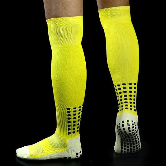 Long Football Socks With Silicone Suction Cup Grip Anti Slip