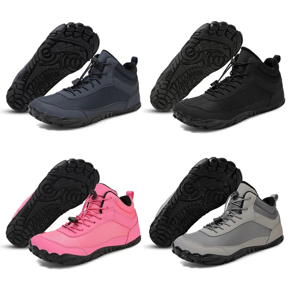 Men Waterproof Breathable Barefoot Shoes and Ankle Boots for Outdoor Sports