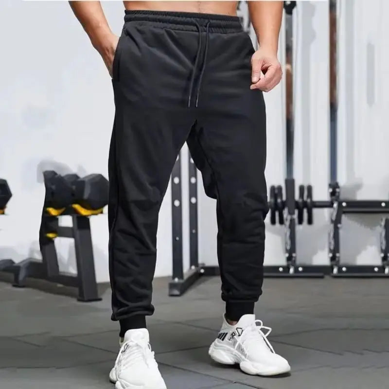 Unisex Fleece Sweatpants Casual Joggers Elastic Waist Running Winter Pants