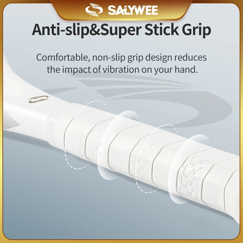 Saywee 1119 Tennis Racket Pro Staff Full Carbon Training Racket With String For Serious Players