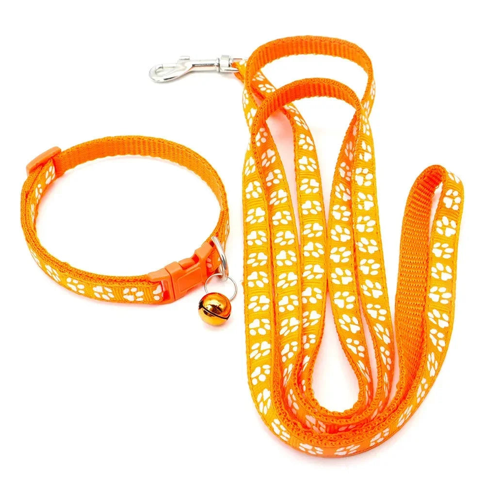 Dog And Cat Print Leash Adjustable Outdoor Walking For Small Breeds Chihuahua