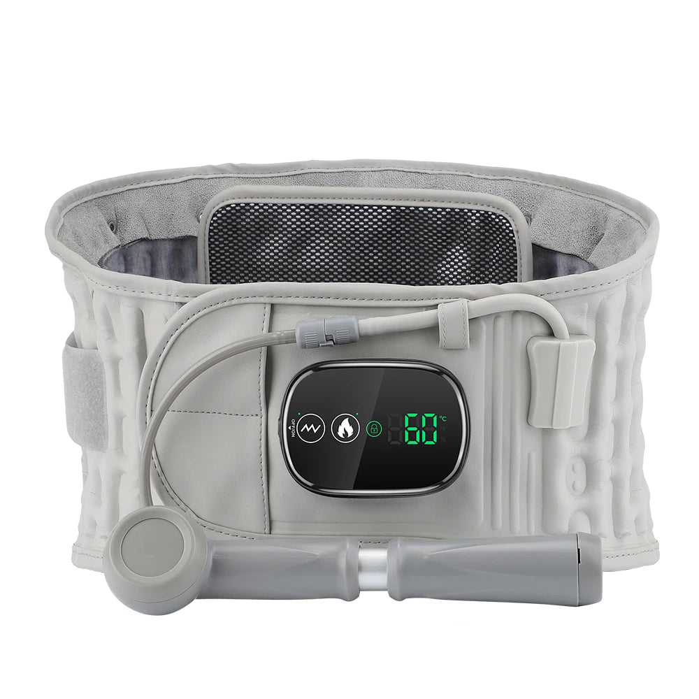 Rechargeable Battery Inflatable Belt With Lumbar Traction