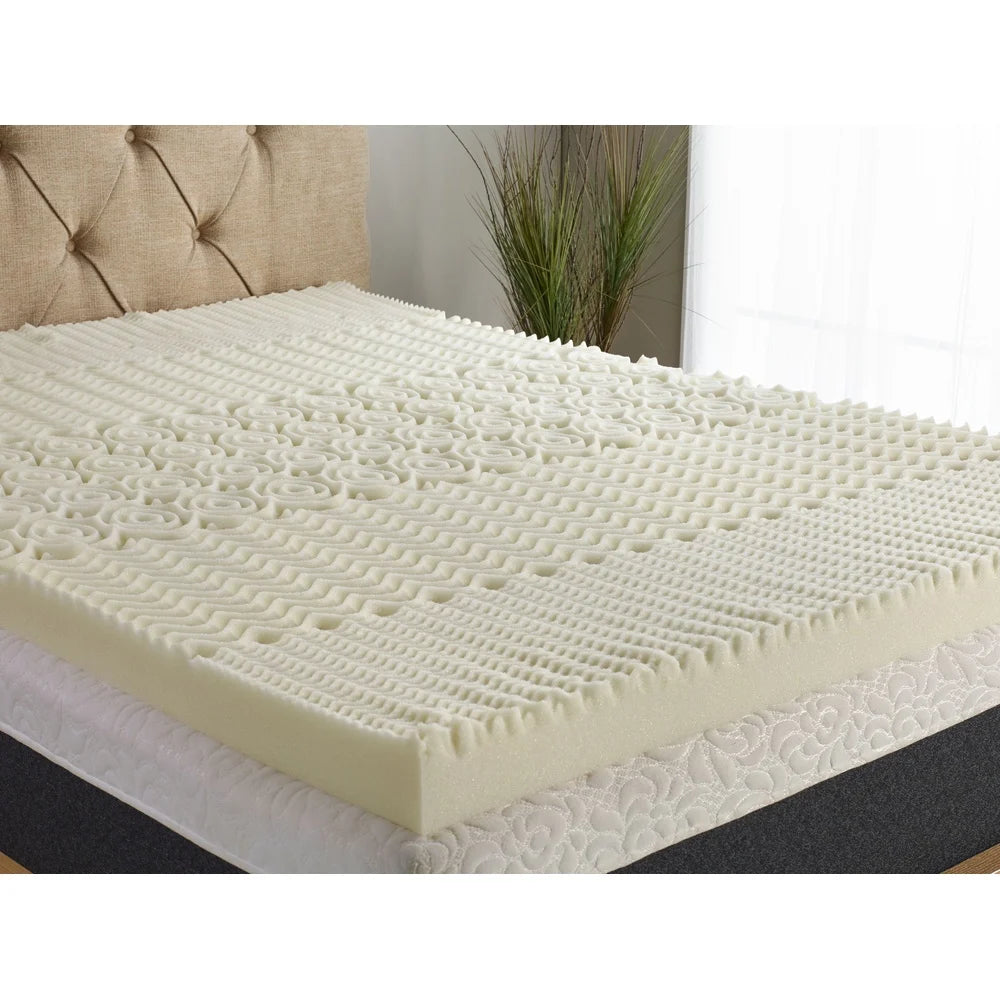 Memory Foam Topper 5 Zone Twin Size 3 Inch Ventilation CertiPUR US Certified