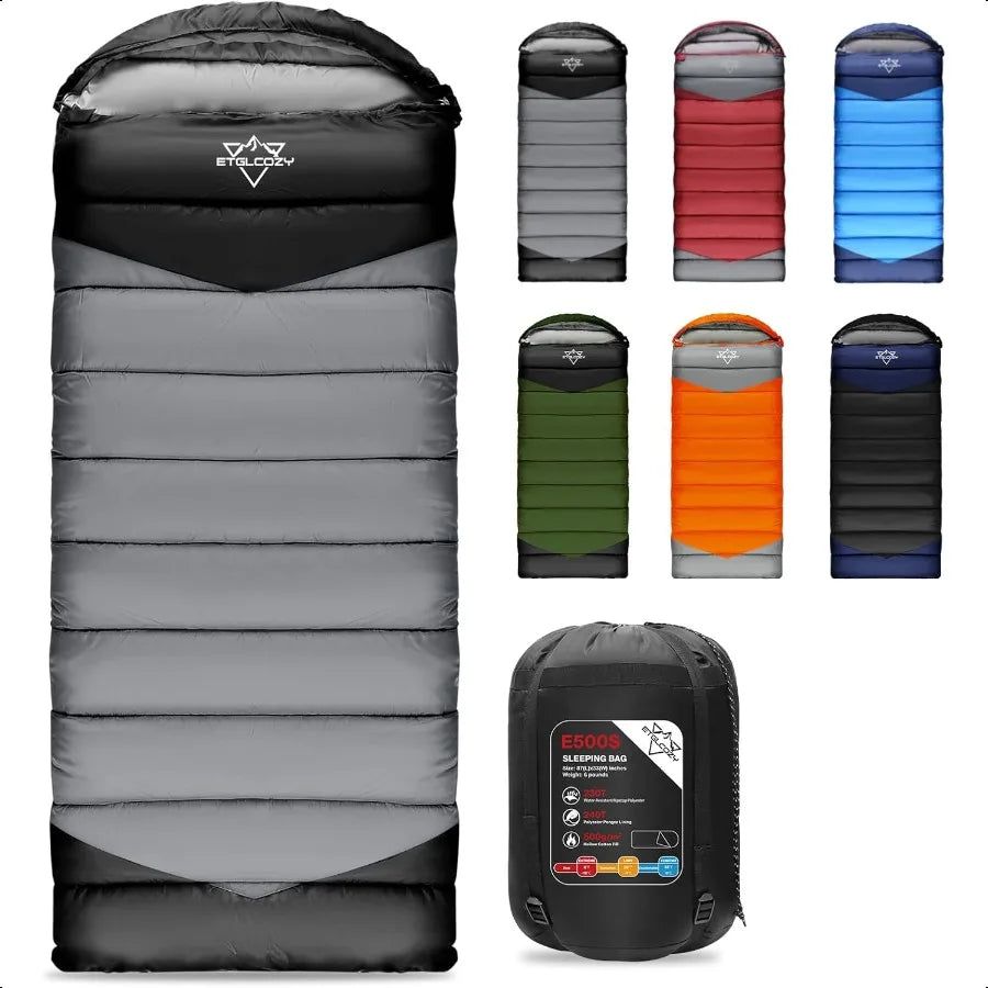 All Season Cotton Sleeping Bag for Adults Compact Sack