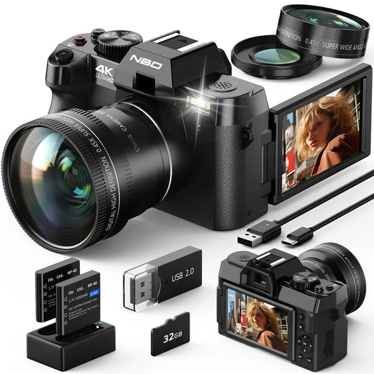NBD Compact 4K Digital Camera With 16X Zoom And WiFi