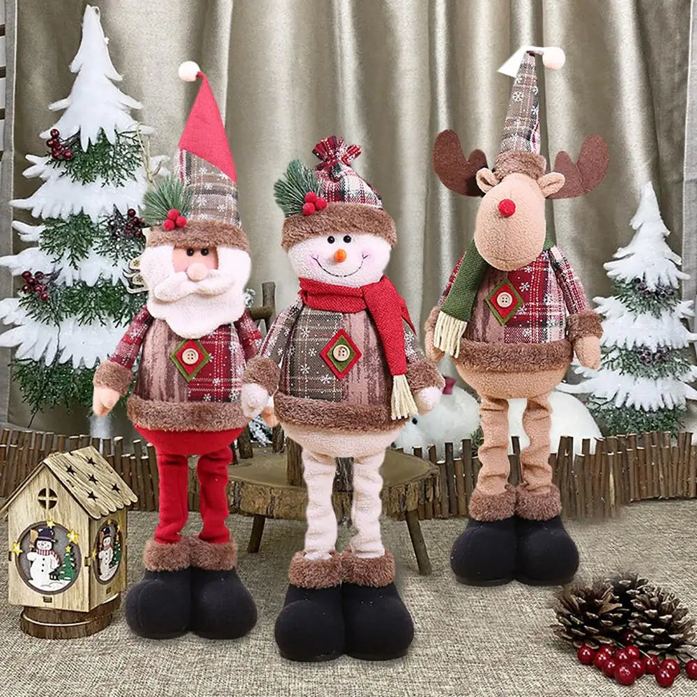 Telescopic Christmas Doll 2025 Home Decor Ornament For Xmas New Year Gift