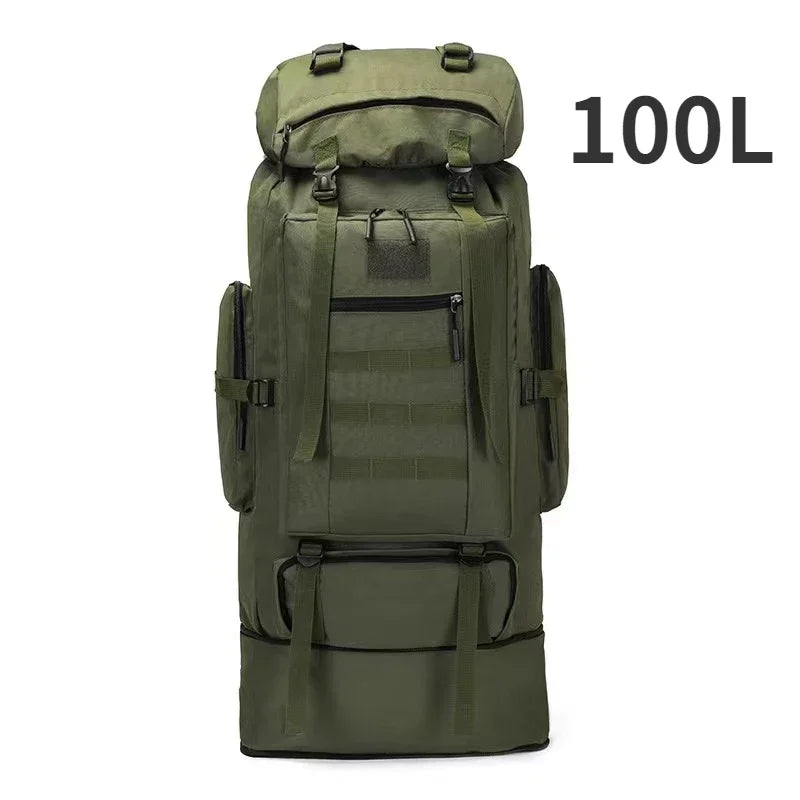 80L 100L Mountaineering Backpack Tactical Hiking Bag