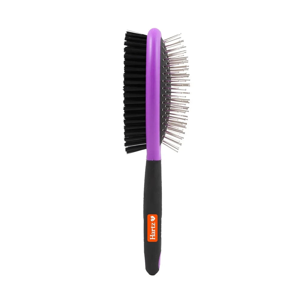 Dog Grooming Detangling Brush Double Sided Nylon Bristles